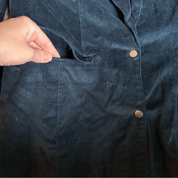 LOLA JEANS Corduroy Blazer Suit MONACO JACKET LAZURITE Blue Size XL - Picture 7 of 8